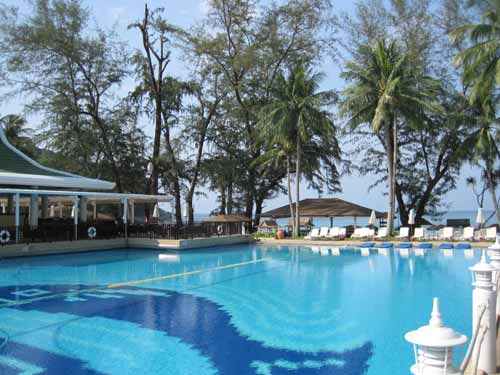 view from buffet table