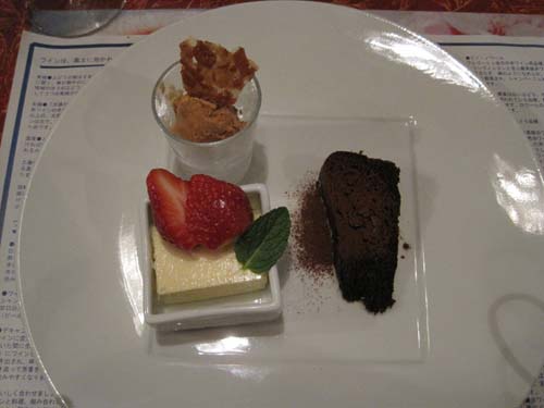 dessert platter