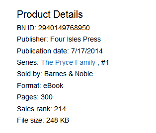 Barnes & Noble ranking for Four Weeks Til/ Forever on July 25, 2014